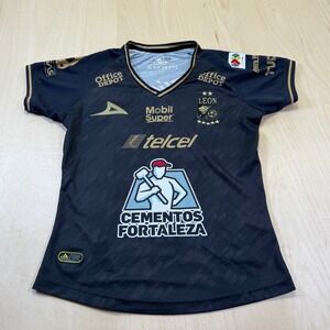 Pirma Leon Club Soccer Jersey Black Gold Authentic Licensed Men L